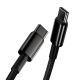 4. Baseus CATWJ-01 USB-C - USB-C PD QC cable 100W 5A 1m - black
