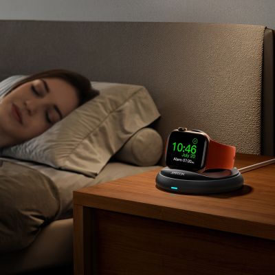 7. Joyroom JR-W12 foldable inductive charger for Apple Watch - black