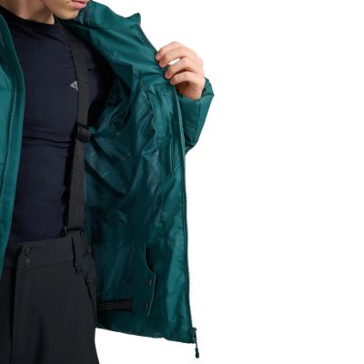 5. Men's ski jacket 4F M0788 dark green 4FWAW25TTJAM0788 40S