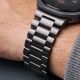 6. Tech-Protect Stainless Steel Bracelet for Samsung Galaxy Watch 40/44/46 mm - Black