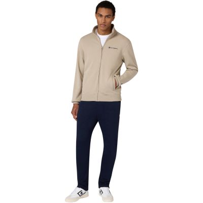 Champion Full Zip Suit Men's Tracksuit Beige and Navy Blue 222248 MS041