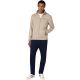 Champion Full Zip Suit Men's Tracksuit Beige and Navy Blue 222248 MS041