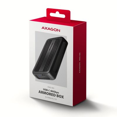 10. Axagon EEM2-40G Hard Drive Enclosure SSD Case Black M.2