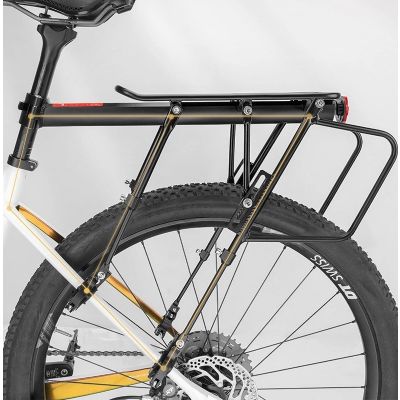 2. Rockbros 33210004001 Bike Rack with Shelf - Black