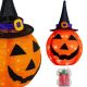 DECORATIVE PUMPKIN WITH HAT 68CM HALLOWEEN 30LED