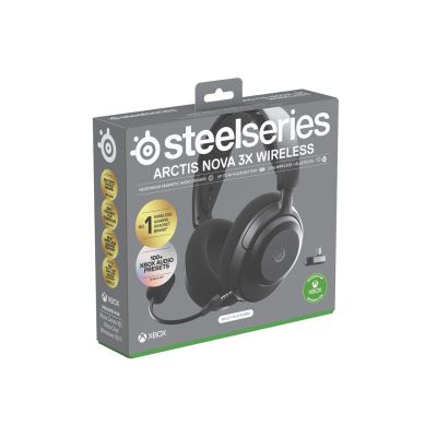 6. Steelseries Arctis Nova 3X Wireless for Xbox Headphones, Black