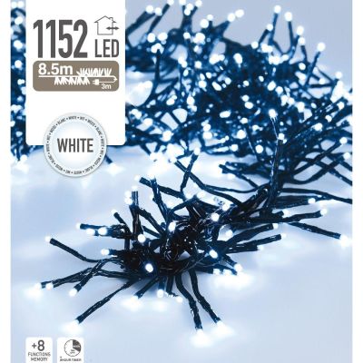 13. CHRISTMAS TREE LIGHTS LIGHT CHAIN 1152 LED TIMER COOL WHITE
