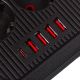 5. MACLEAN POWER STRIP, EXTENSION CORD 6 OUTLETS + 4XUSB, 110-240V AC 50/60HZ, 2.1A MAX 2500W, 1.5M, BLACK MCE389 B
