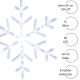 18. SNOWFLAKE DECORATIVE HANGING 40LED WHITE