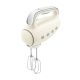 7. Smeg HMF01CREU hand mixer in cream with a retro 1950s style.