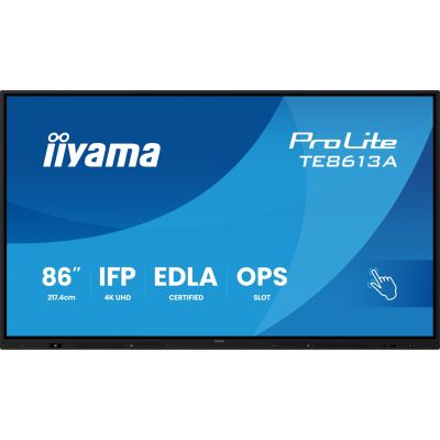 4. IIYAMA 217.4cm(86") TE8613A-B2AG 16:9 Touch 2xHDMI+2xUSB-C (Speditionsversand)