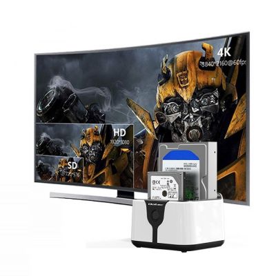 10. QOLTEC DOCKING STATION FOR 2.5" 3.5" HDD/SSD DRIVES | SATA III | USB 3.0 | SUPER SPEED 5GB/S | WITH OFFLINE CLONING FUNCTION