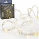 BATTERY-OPERATED WIRE LAMPS CASCADE 160 LED WARM WHITE TIMER