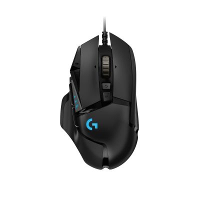 14. Logitech G502 Gaming HERO EU Mouse 910-005471 (optical; 16000 DPI; black)