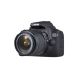 4. Canon EOS 2000D + EF-S 18-55mm f/3.5-5.6 III DSLR Kit 24.1 MP CMOS 6000 x 4000 px Black