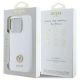8. Guess Silicone Logo Strass 4G Case for iPhone 16 Pro - White