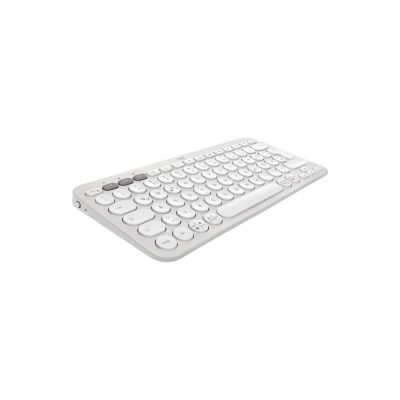 7. Logitech 920-012204 Keyboard Mouse Included Universal RF Wireless + Bluetooth QWERTZ German White