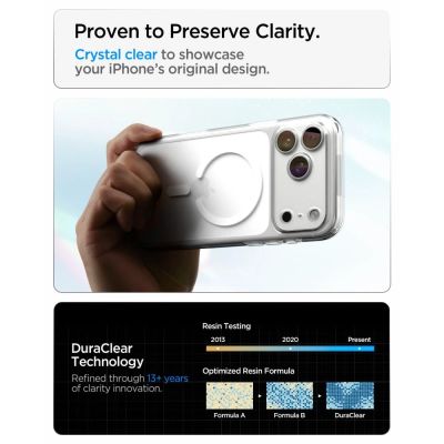 7. Spigen Ultra Hybrid MagSafe Case for iPhone 18 Pro Max / 17 Pro Max - Clear and White