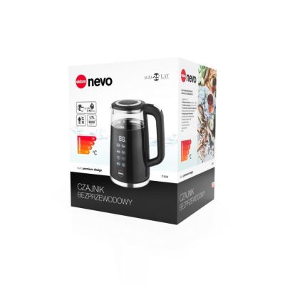 9. ELDOM CORDLESS KETTLE WITH TEMPERATURE REGULATION C560 NUVIA 2000W 1.7 L, LED DISPLAY, WATER TEMPERATURE REGULATION