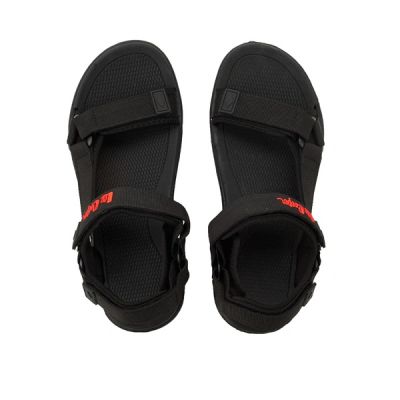 5. Lee Cooper men's shoes with velcro straps for summer beach sandals, lightweight black