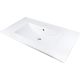 Ceramic recessed washbasin with space for a tap