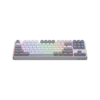 2. HATOR Rockfall 3 TKL Wireless Keyboard Universal USB + RF Wireless + Bluetooth QWERTY English White