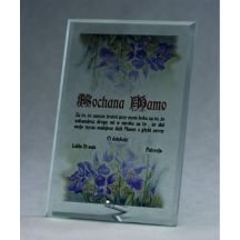 Glass trophy with LuxorJet color print