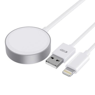 2. Tech-Protect UltraBoost 2in1 Magnetic Charger with USB-C / Lightning Cables for Apple Watch 1.5m - White