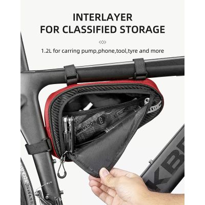 2. Rockbros B75 frame bag red