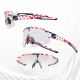5. Rockbros Cycling Glasses Photochromic with UV Protection and Corrective Insert 14120008002 - USA Pattern - White