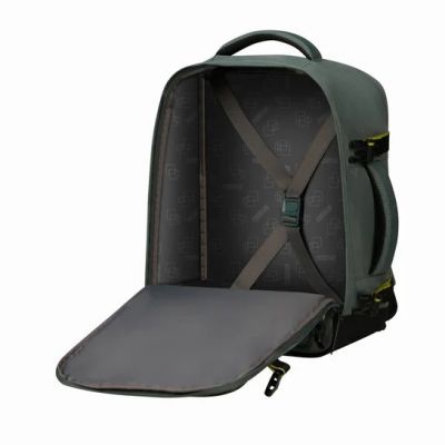 15. American Tourister Take2Cabin MS Carry-on Backpack for Wizz Air - Dark Forest