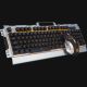 4. Marvo CM303 Keyboard with USB Gaming Mouse Included Black, Silver