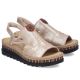 4. Rieker V7972-60 women's gold wedge sandals