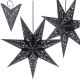 PAPER DECORATION STAR 50CM 7 ARMS BLACK