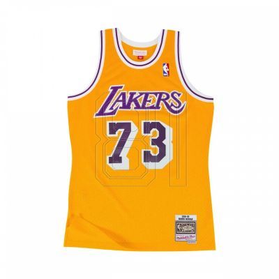 6. Mitchell &amp; Ness Los Angeles Lakers NBA Swingman Jersey Lakers 1998 Dennis Rodman M SMJYCP20064-LALGOLD98DRD