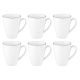 Set of 6 mugs with handle 350 ml SELTMANN LIDO BLACK LINE