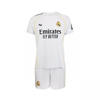 2. Real Madrid set shirt shorts junior Mbappe box RM25B1