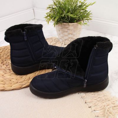 5. Waterproof snow boots with zipper NEWS W EVE181B navy blue