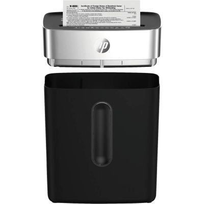6. HP ONESHRED 8CC SHREDDER, SHREDDED, P-4, 8 sheets, 15L, BLACK