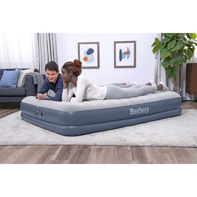 16. Bestway 6716T Air Mattress Double Mattress Blue, Gray