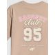 8. Oversized T-shirt with print for girls 4F 4FJRAW26TTSHF4242-83S