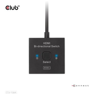 4. CLUB3D CSV-1384 KVM Switch Black