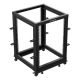 5. OPEN RACK 19" 15U 600X600-1100 ADJUSTABLE BLACK LANBERG