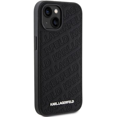 4. Karl Lagerfeld Quilted K Pattern case for iPhone 15 Plus / 14 Plus - black
