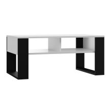 Coffee table MODERN 2P 90x58xH50 white/black