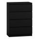 2. M4 MALWA CHEST OF DRAWERS 4 DRAWERS BLACK