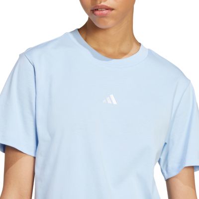 5. adidas Essentials Small Logo Women's T-Shirt Light Blue JY4962
