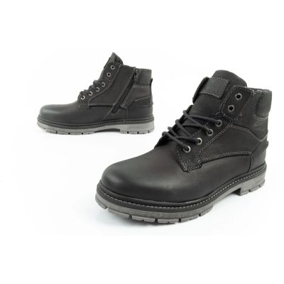 8. Wrangler Allan Mid men's boots, Chelsea boots, elegant leather, black