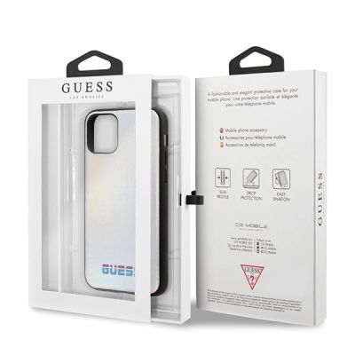 7. Guess GUHCN58BLD iPhone 11 Pro silver/silver hard case Iridescent