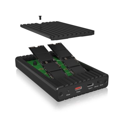 4. IcyBox Adapter with Clone Function for M.2 NVMe SSD USB3.2 Gen2 Retail